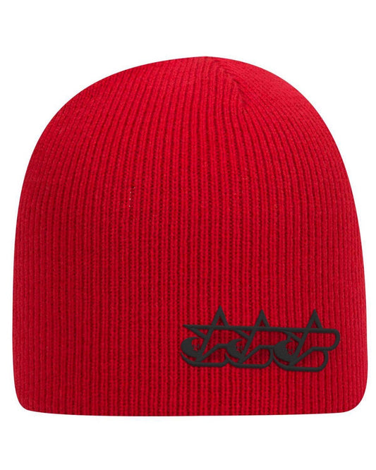 RED NORTH STAR BEANIE