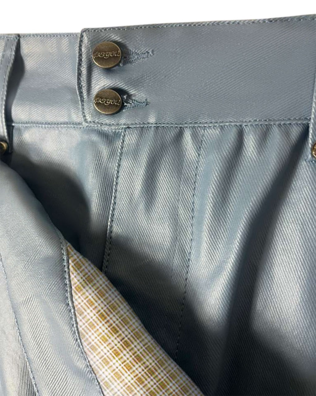 GRANNY’S BIB JORTS HONEY DIJON