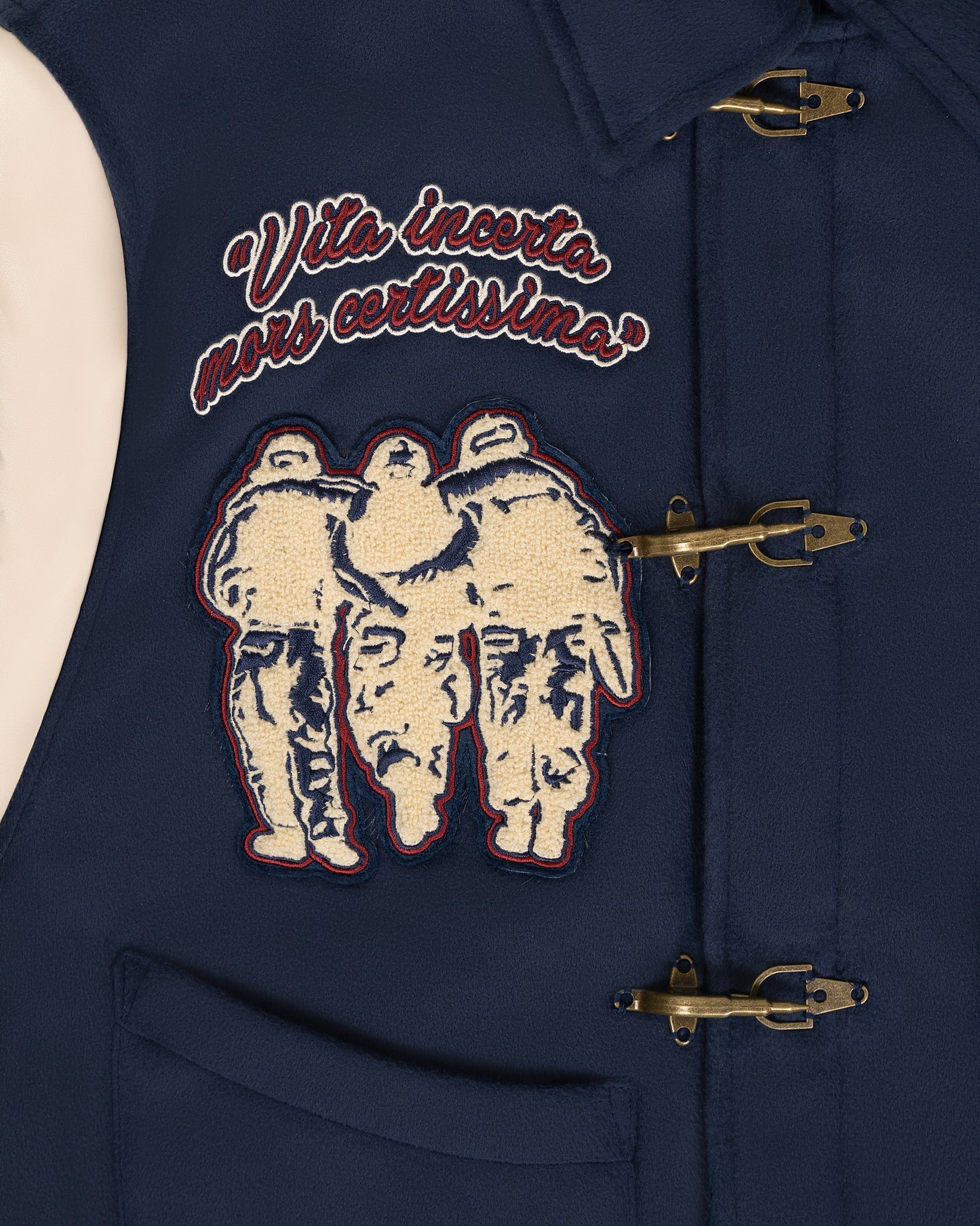 NAVY/CREAM NEVER LEFT VARSITY