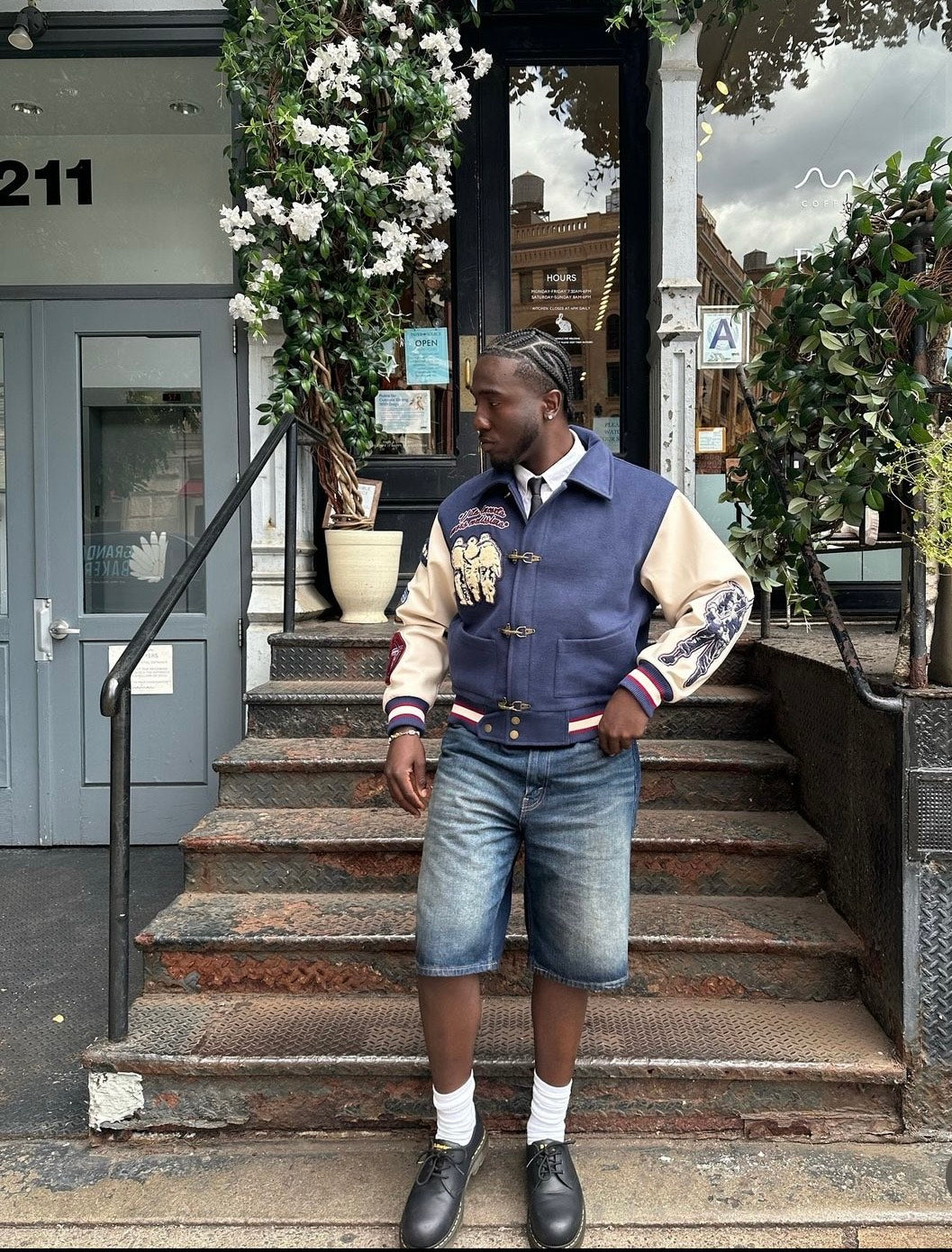 NAVY/CREAM NEVER LEFT VARSITY