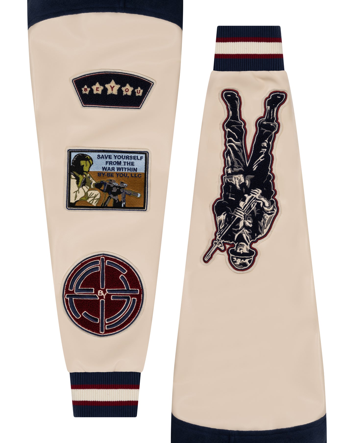 NAVY/CREAM NEVER LEFT VARSITY
